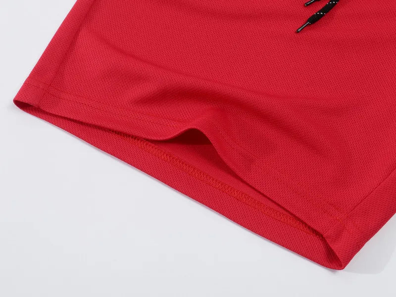 summer  men's sportswear short sleeved T-shirt + sports shorts Quick drying, breathable and cool Fitness Fashion two-piece set